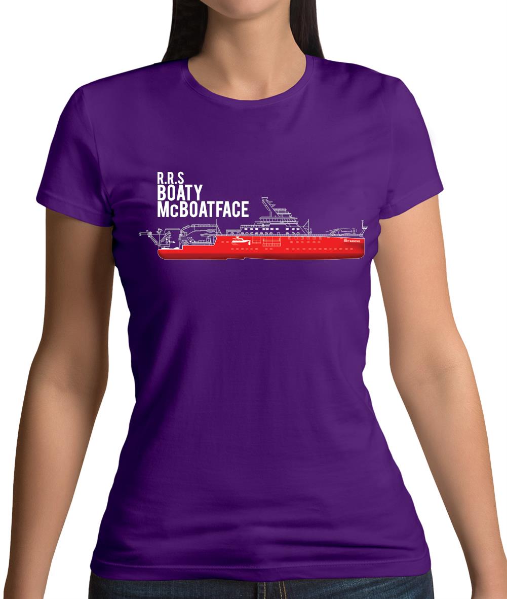 Rrs Boaty Mcboatface Womens T-Shirt Rrs Boaty Mcboatface Womens T-Shirt
