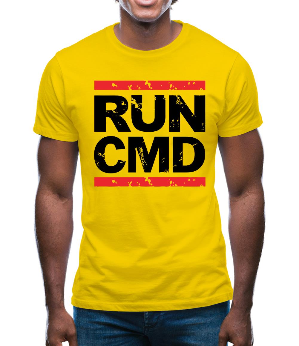 Run Cmd Mens T-Shirt Run Cmd Mens T-Shirt