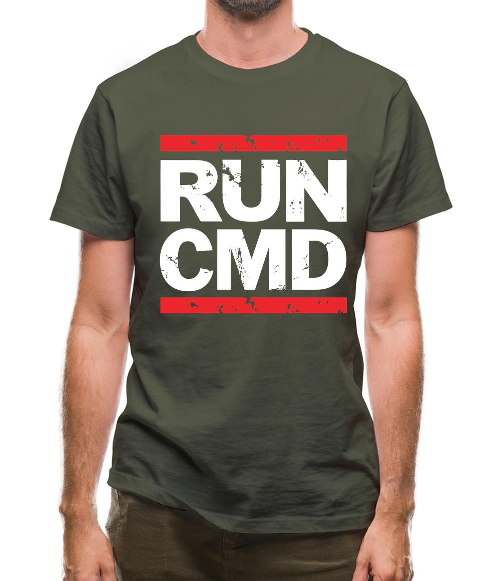 Run Cmd Mens T-Shirt Run Cmd Mens T-Shirt