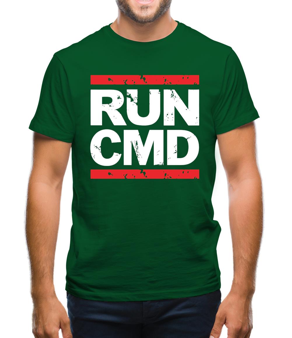 Run Cmd Mens T-Shirt Run Cmd Mens T-Shirt