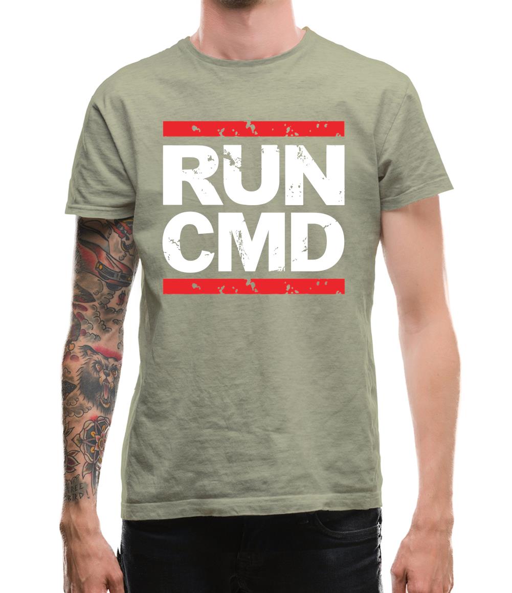 Run Cmd Mens T-Shirt Run Cmd Mens T-Shirt