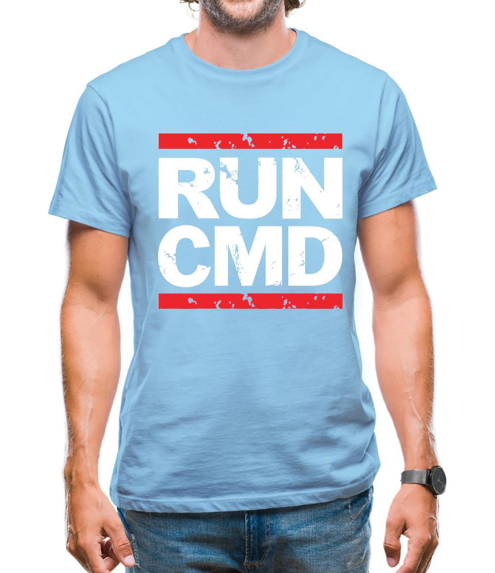 Run Cmd Mens T-Shirt Run Cmd Mens T-Shirt