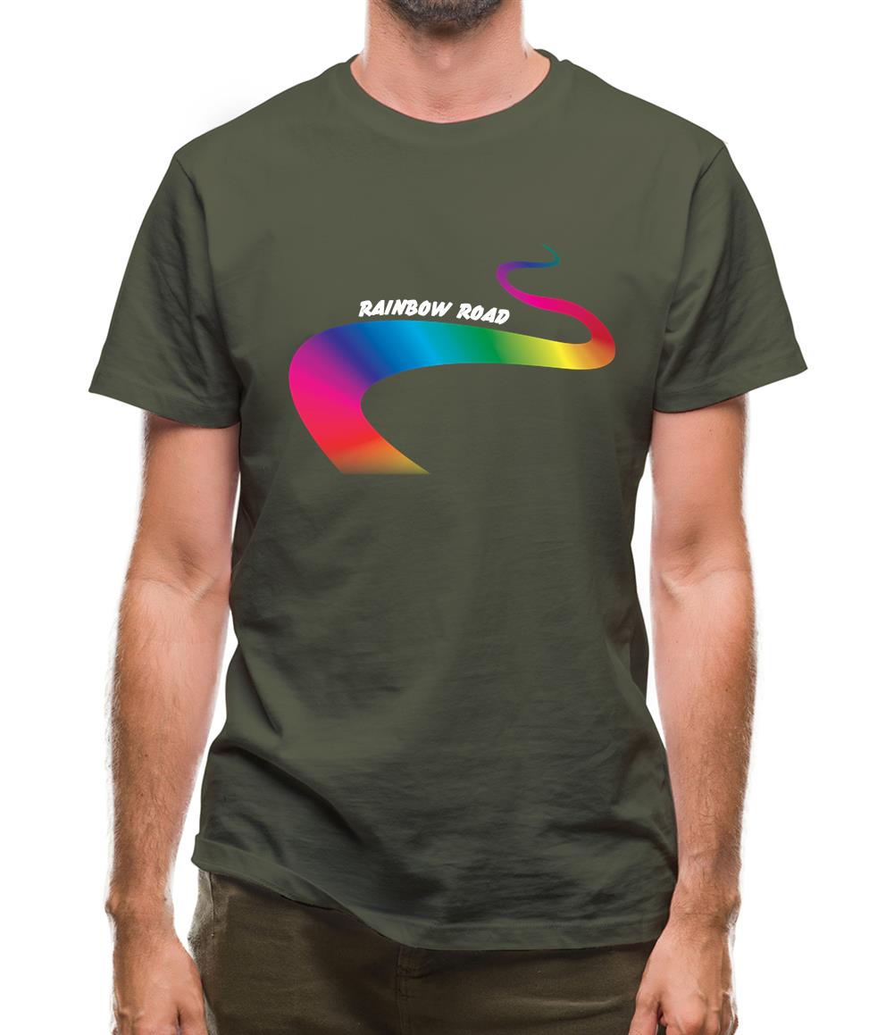 Rainbow Road Mens T-Shirt Rainbow Road Mens T-Shirt