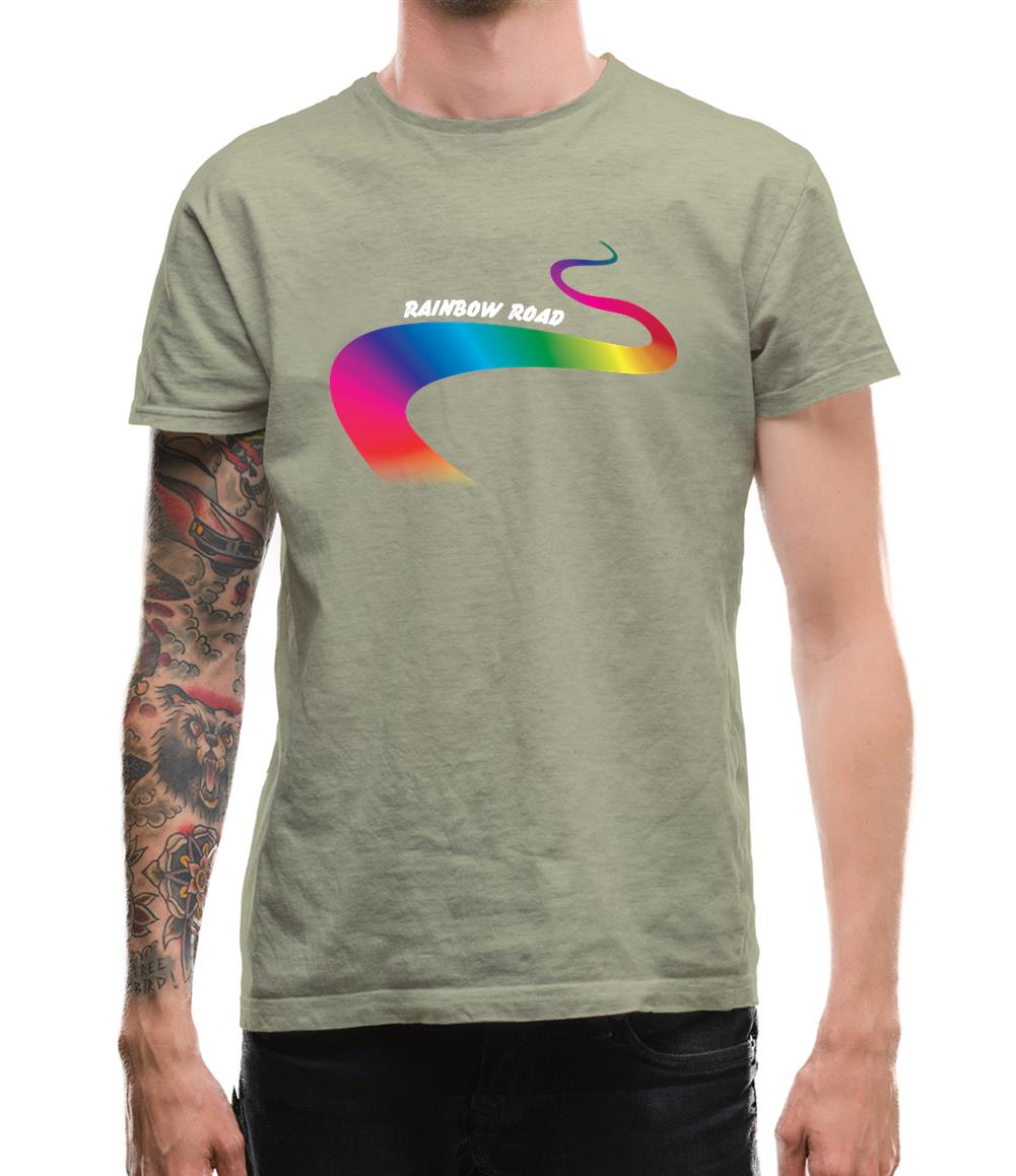 Rainbow Road Mens T-Shirt Rainbow Road Mens T-Shirt