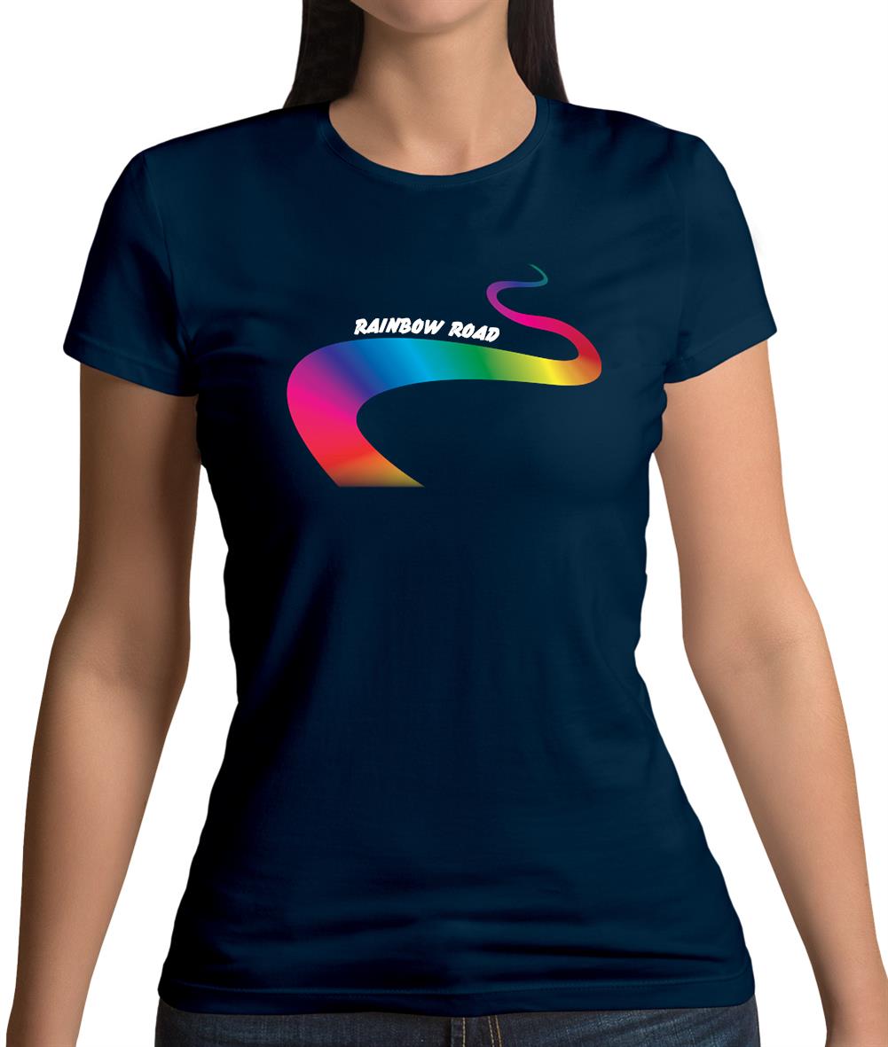 Rainbow Road Womens T-Shirt Rainbow Road Womens T-Shirt
