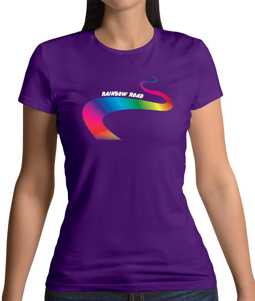 Rainbow Road Womens T-Shirt Rainbow Road Womens T-Shirt