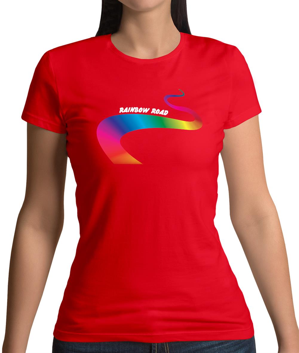 Rainbow Road Womens T-Shirt Rainbow Road Womens T-Shirt