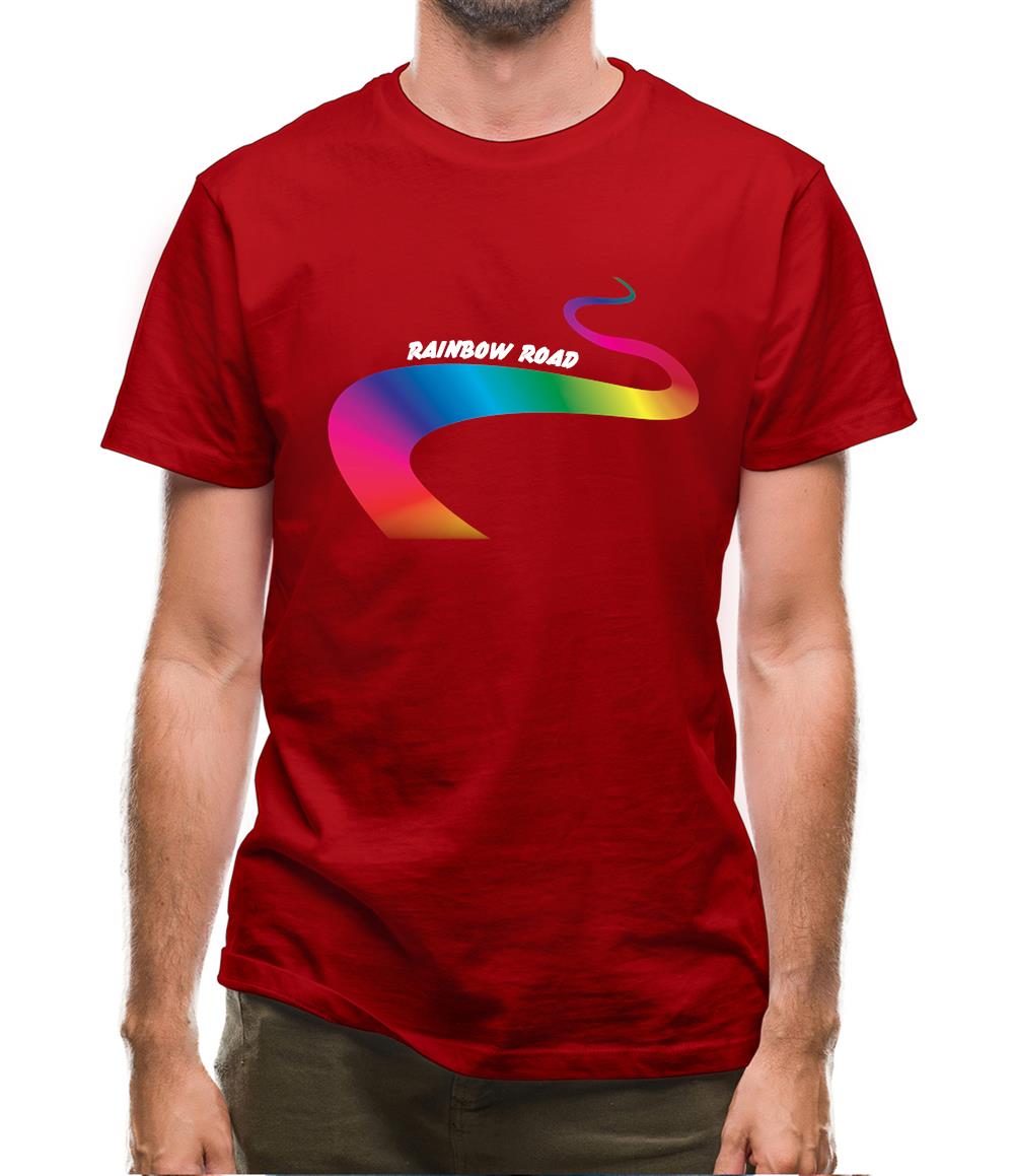 Rainbow Road Mens T-Shirt Rainbow Road Mens T-Shirt