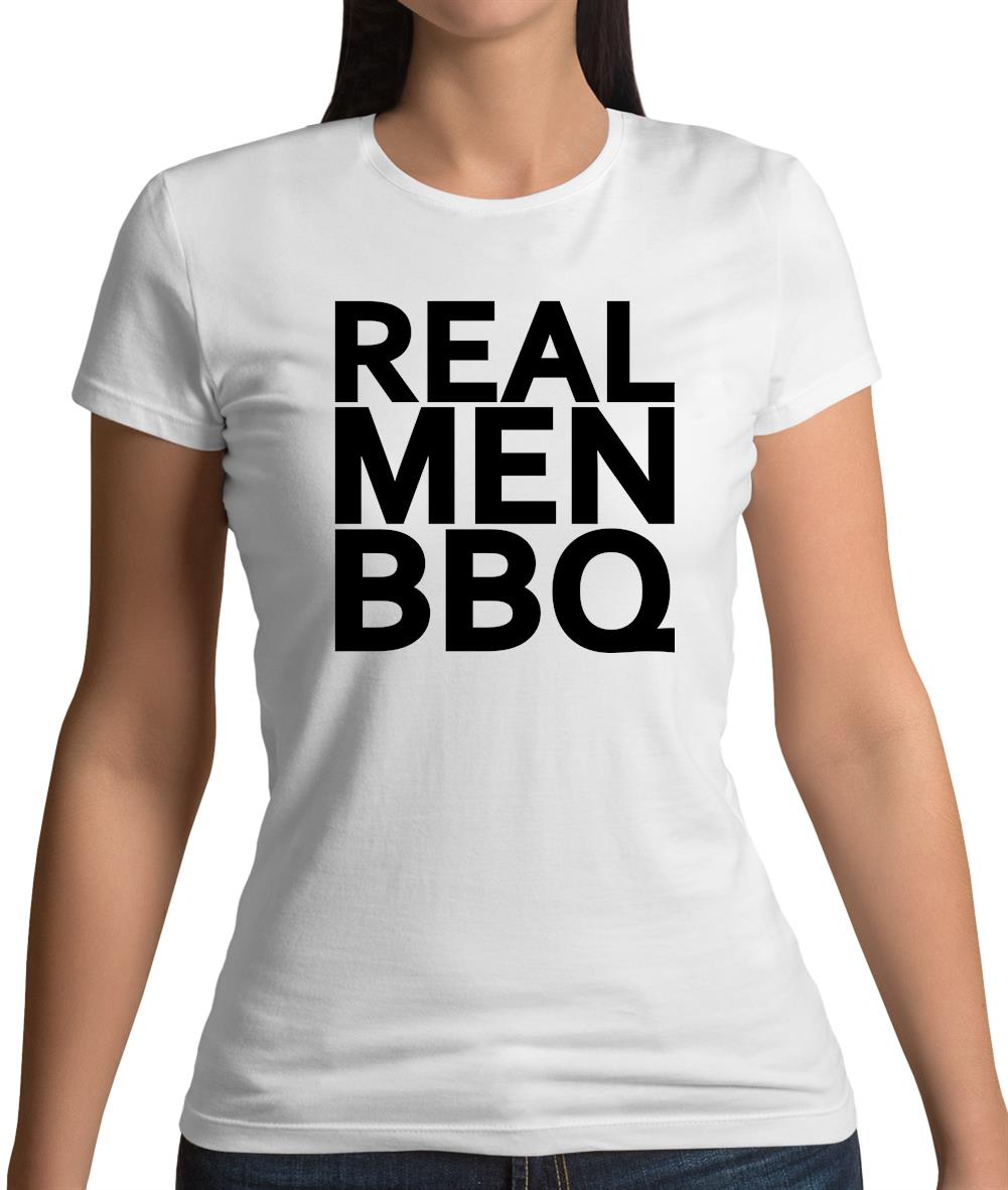 Real Men Bbq Womens T-Shirt Real Men Bbq Womens T-Shirt