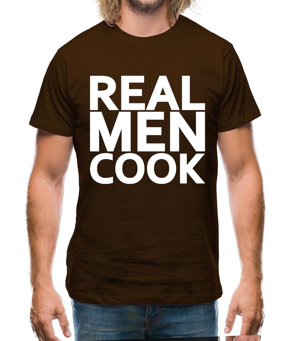 Real Men Cook Mens T-Shirt Real Men Cook Mens T-Shirt