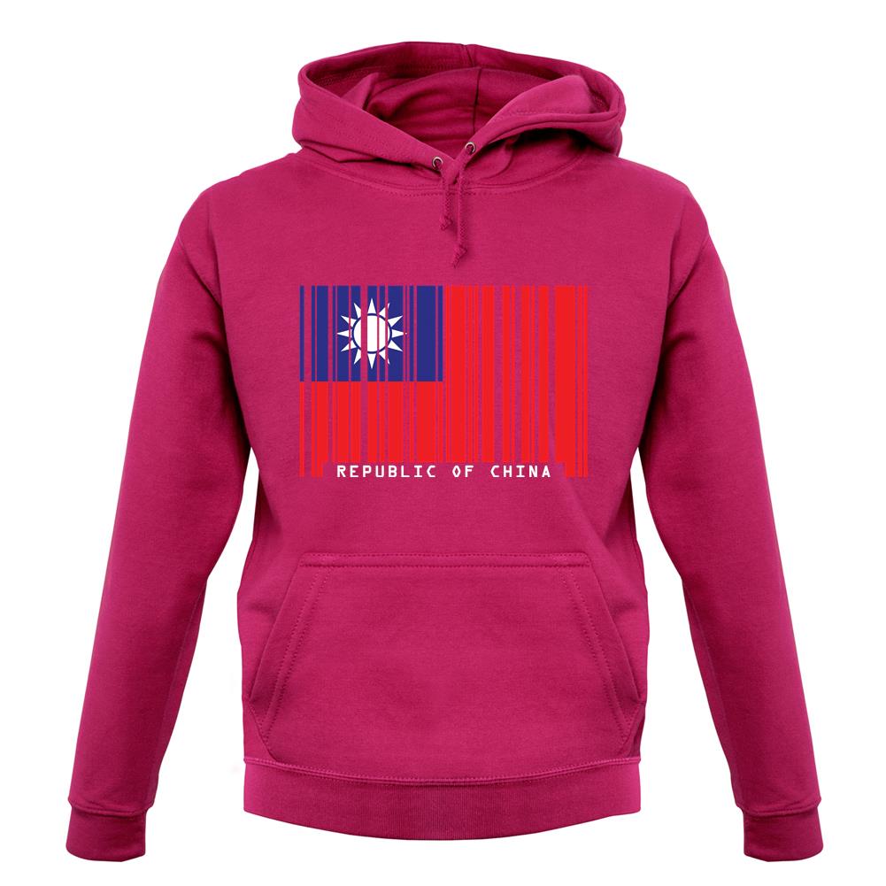 Republic Of China Barcode Style Flag unisex hoodie Republic Of China Barcode Style Flag unisex hoodie