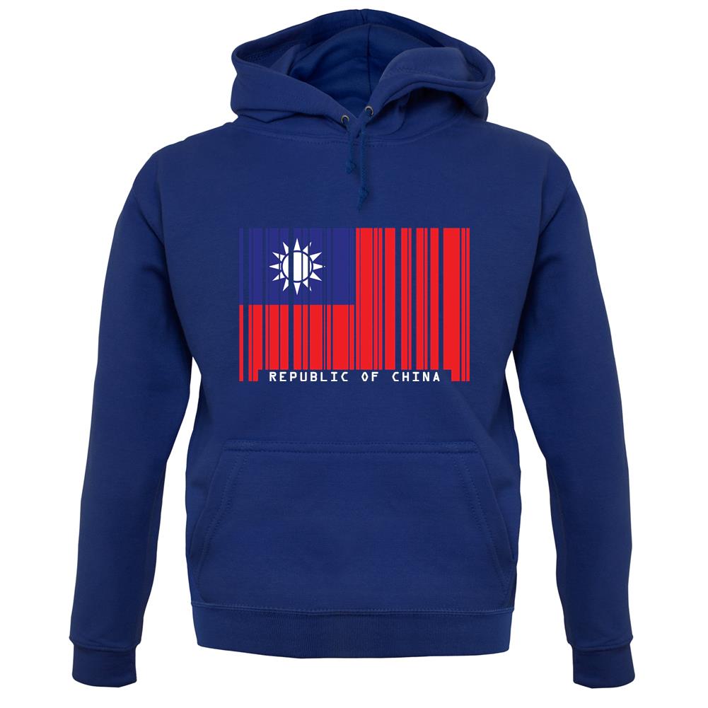 Republic Of China Barcode Style Flag unisex hoodie Republic Of China Barcode Style Flag unisex hoodie