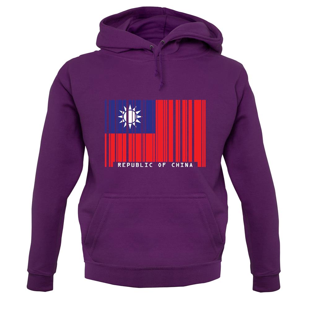 Republic Of China Barcode Style Flag unisex hoodie Republic Of China Barcode Style Flag unisex hoodie