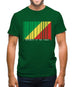 Republic Of The Congo Barcode Style Flag Mens T-Shirt Republic Of The Congo Barcode Style Flag Mens T-Shirt