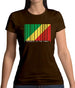 Republic Of The Congo Barcode Style Flag Womens T-Shirt Republic Of The Congo Barcode Style Flag Womens T-Shirt