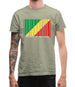 Republic Of The Congo Barcode Style Flag Mens T-Shirt Republic Of The Congo Barcode Style Flag Mens T-Shirt