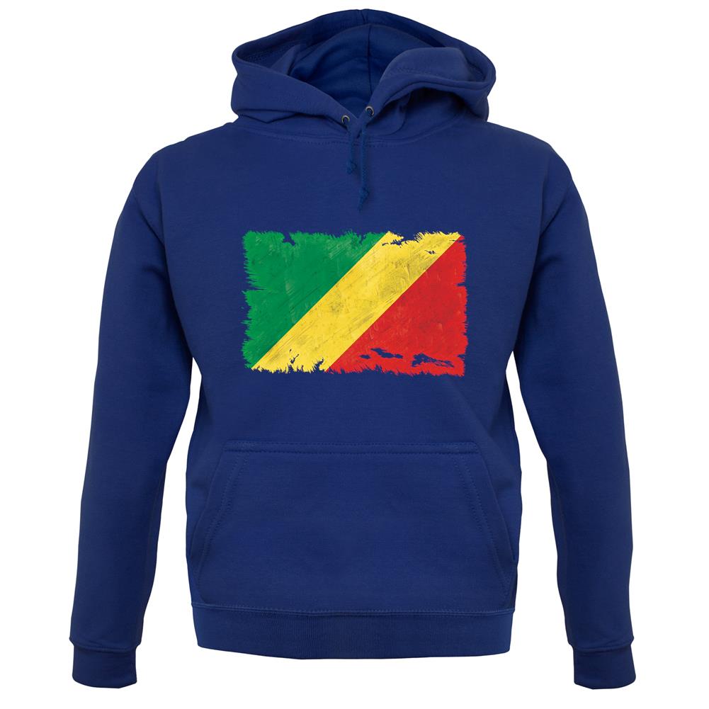 Republic Of The Congo Grunge Style Flag unisex hoodie Republic Of The Congo Grunge Style Flag unisex hoodie