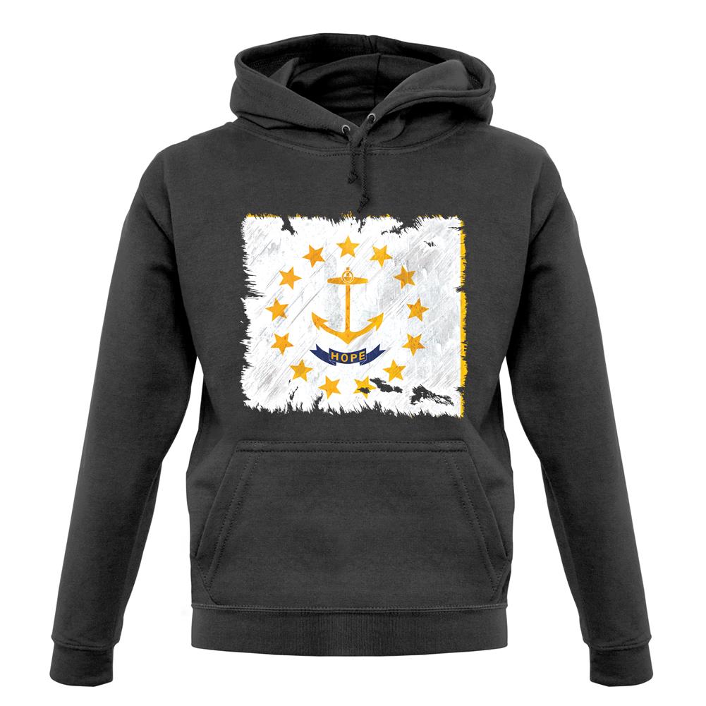 Rhode Island Grunge Style Flag unisex hoodie Rhode Island Grunge Style Flag unisex hoodie