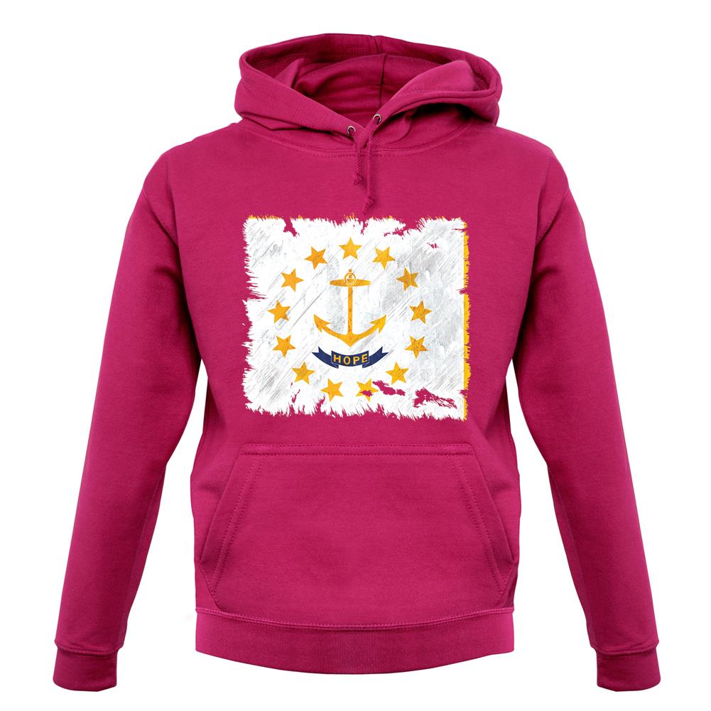 Rhode Island Grunge Style Flag unisex hoodie Rhode Island Grunge Style Flag unisex hoodie