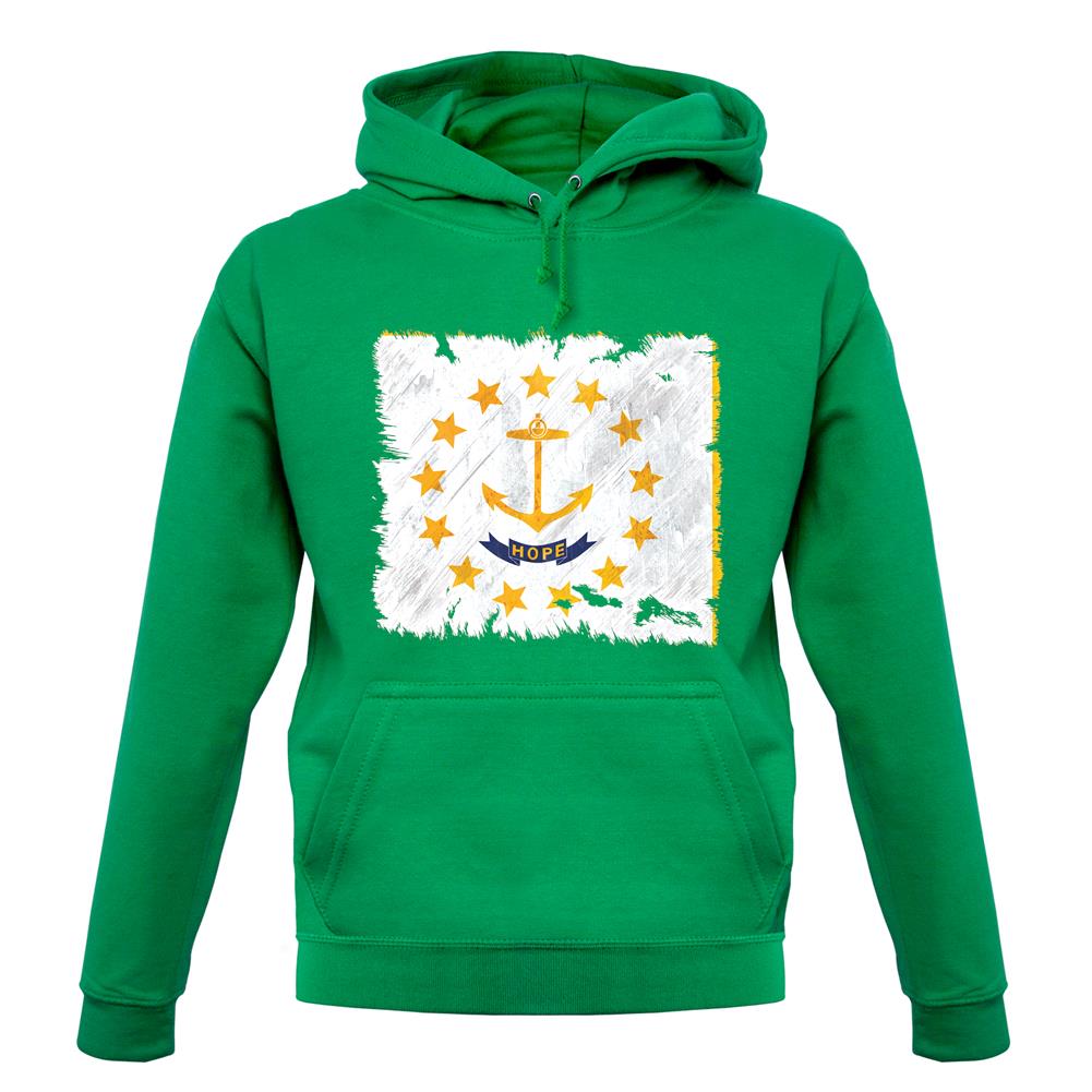 Rhode Island Grunge Style Flag unisex hoodie Rhode Island Grunge Style Flag unisex hoodie