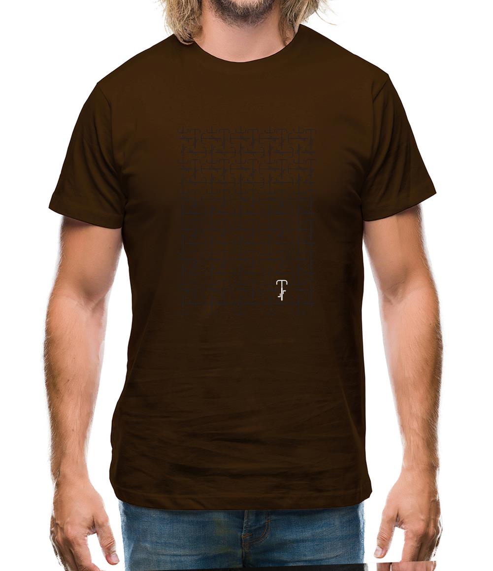 Cycling Road Pattern Mens T-Shirt Cycling Road Pattern Mens T-Shirt