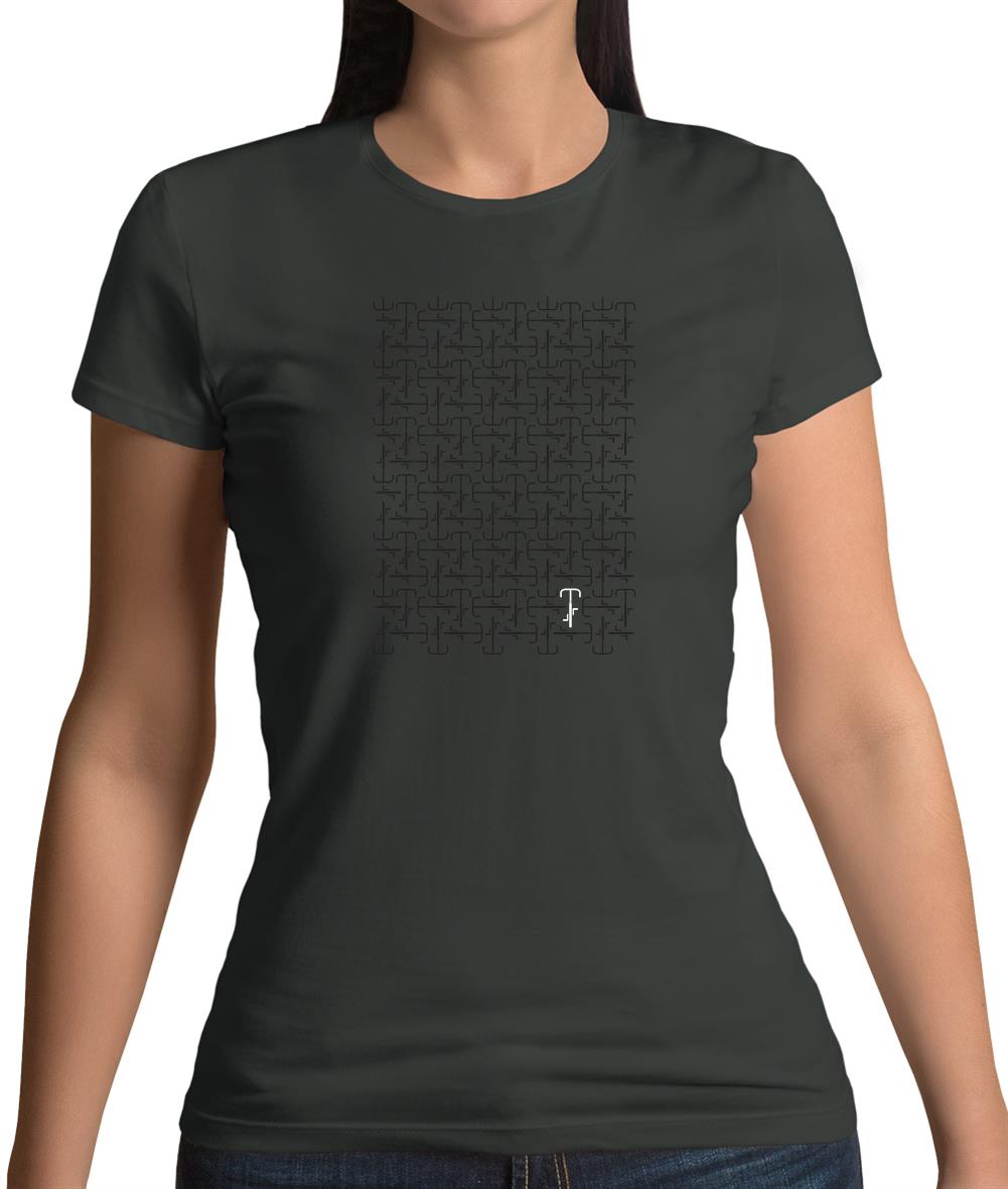 Cycling Road Pattern Womens T-Shirt Cycling Road Pattern Womens T-Shirt