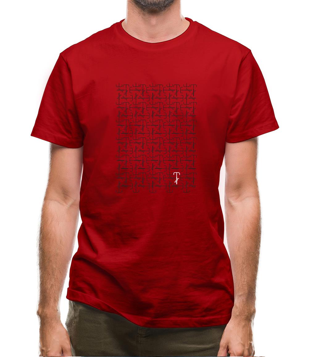 Cycling Road Pattern Mens T-Shirt Cycling Road Pattern Mens T-Shirt