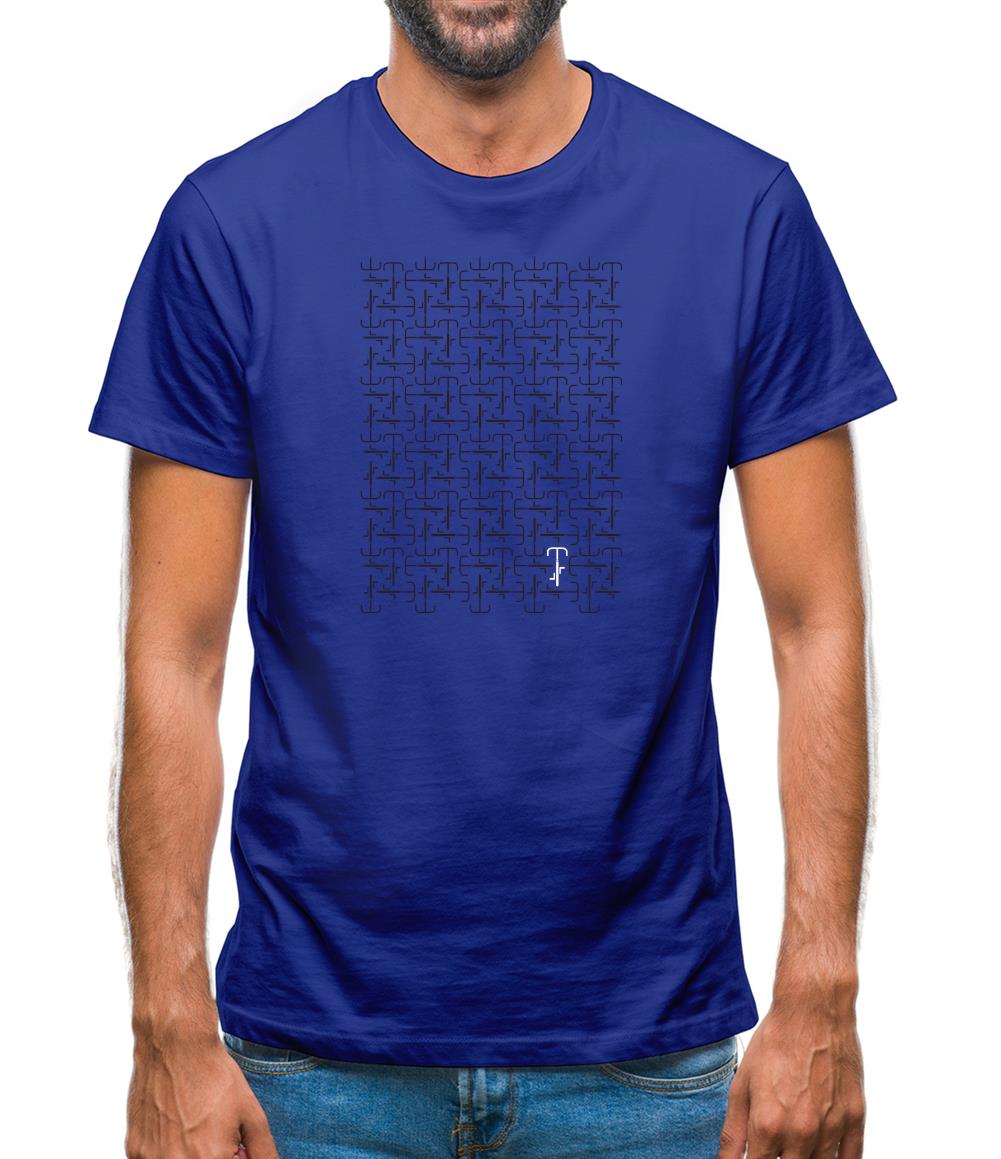 Cycling Road Pattern Mens T-Shirt Cycling Road Pattern Mens T-Shirt