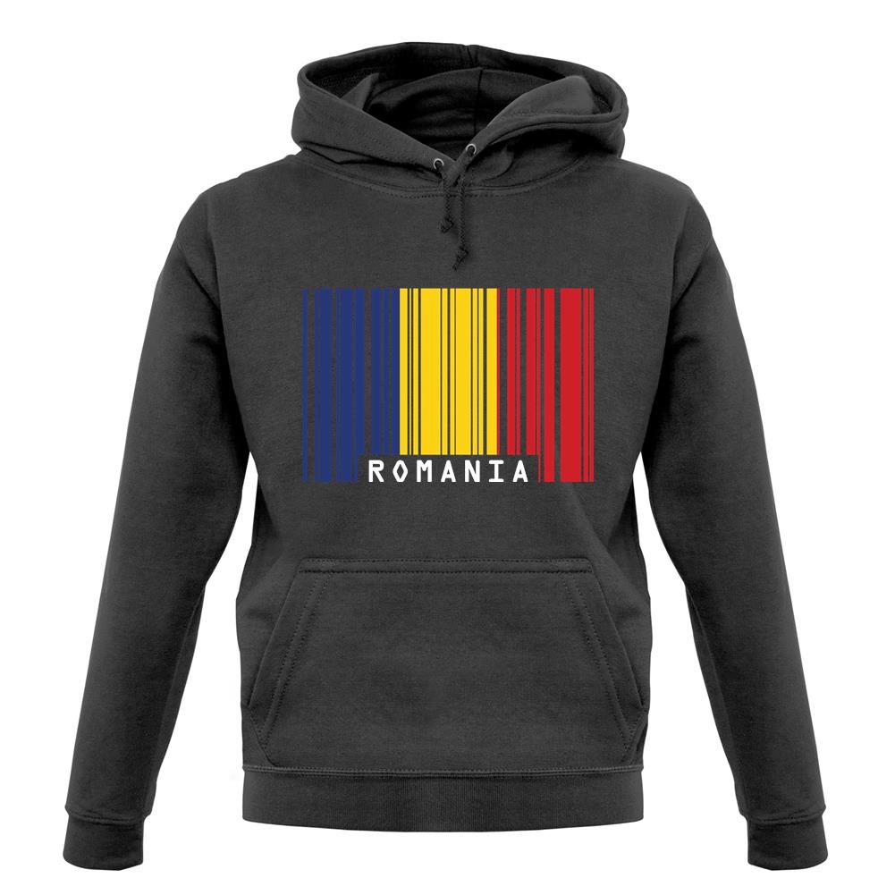 Romania Barcode Style Flag unisex hoodie Romania Barcode Style Flag unisex hoodie