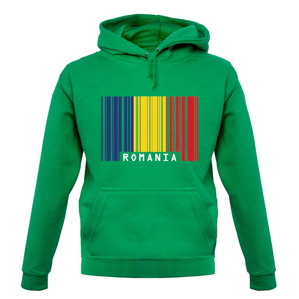 Romania Barcode Style Flag unisex hoodie Romania Barcode Style Flag unisex hoodie