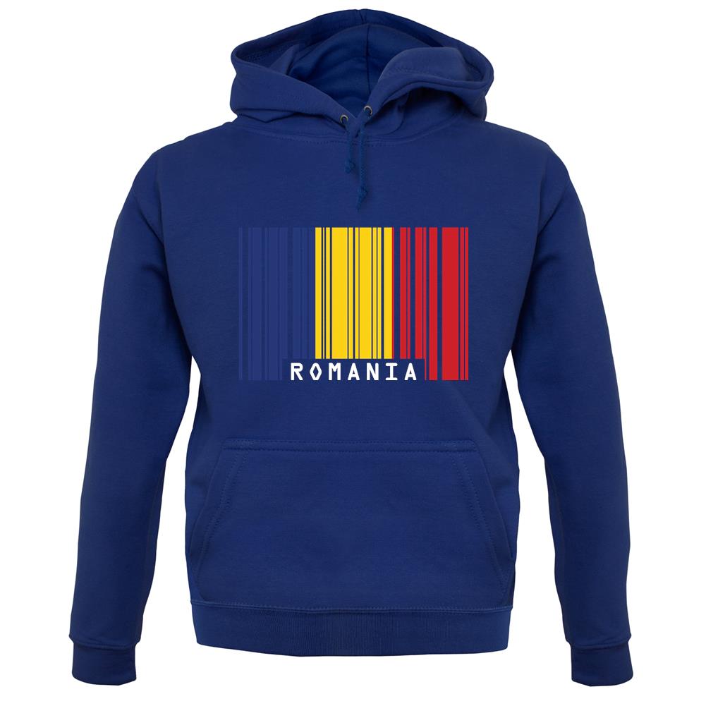 Romania Barcode Style Flag unisex hoodie Romania Barcode Style Flag unisex hoodie