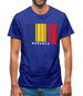 Romania Barcode Style Flag Mens T-Shirt Romania Barcode Style Flag Mens T-Shirt
