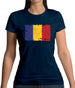 Romania Grunge Style Flag Womens T-Shirt Romania Grunge Style Flag Womens T-Shirt