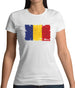 Romania Grunge Style Flag Womens T-Shirt Romania Grunge Style Flag Womens T-Shirt