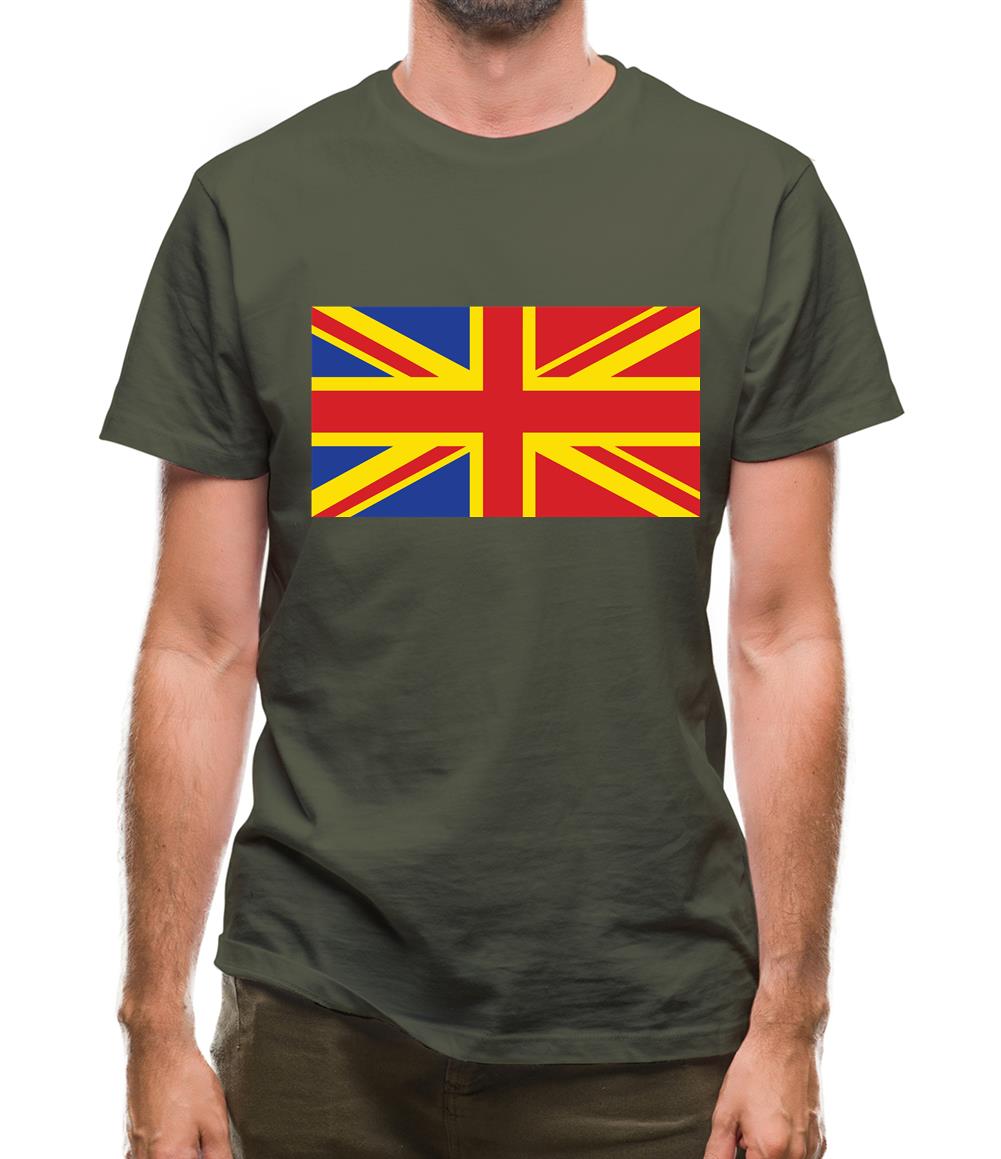 Romanian Union Jack Mens T-Shirt Romanian Union Jack Mens T-Shirt