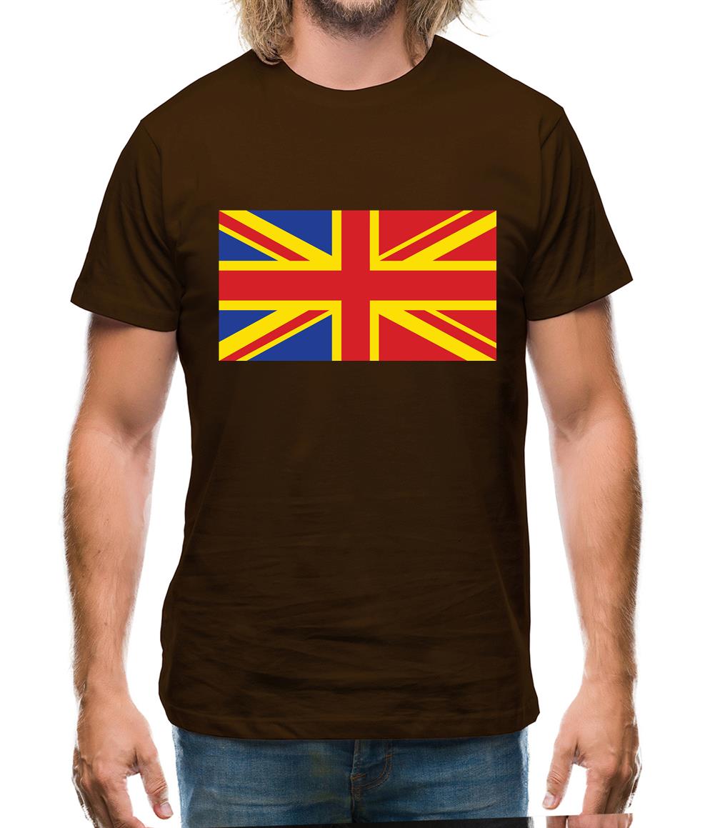 Romanian Union Jack Mens T-Shirt Romanian Union Jack Mens T-Shirt