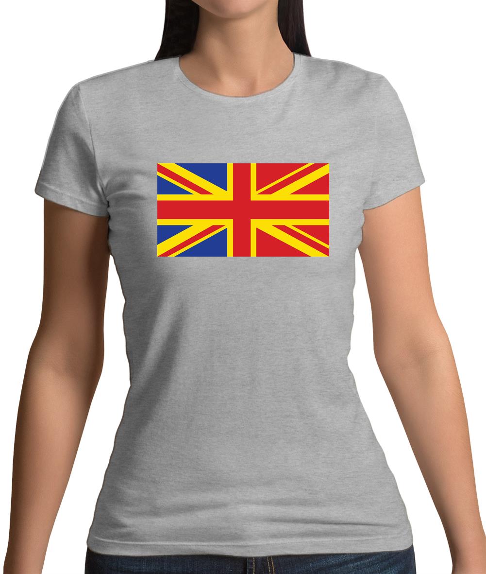 Romanian Union Jack Womens T-Shirt Romanian Union Jack Womens T-Shirt