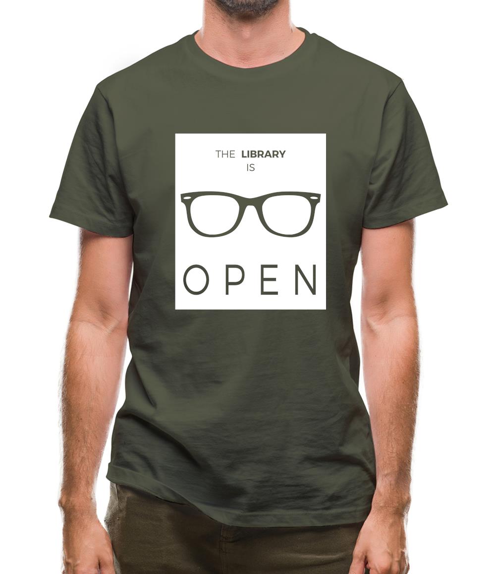 Library Is Open Mens T-Shirt Library Is Open Mens T-Shirt