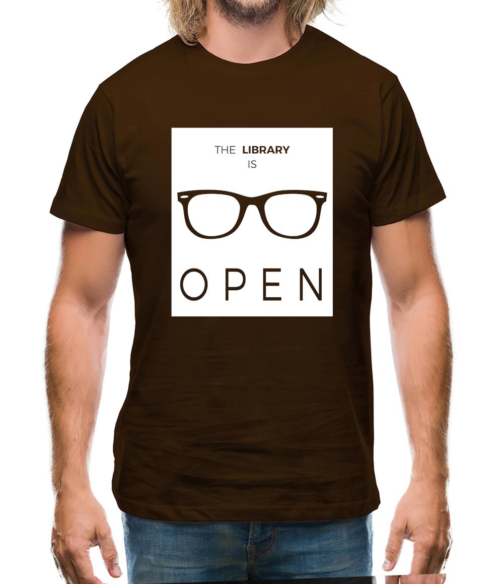 Library Is Open Mens T-Shirt Library Is Open Mens T-Shirt