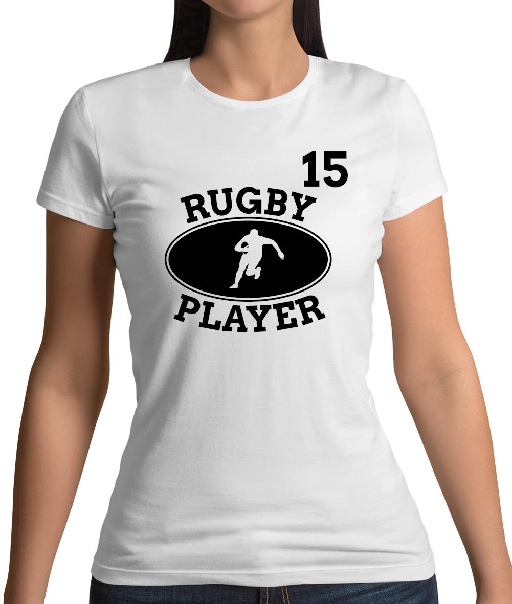 Rugby Player 15 Womens T-Shirt Rugby Player 15 Womens T-Shirt