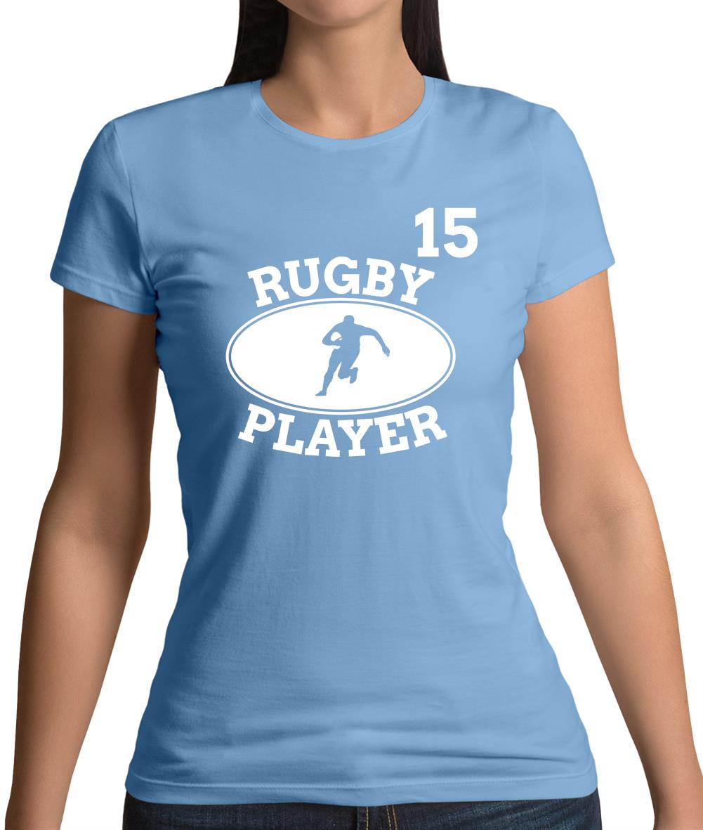 Rugby Player 15 Womens T-Shirt Rugby Player 15 Womens T-Shirt