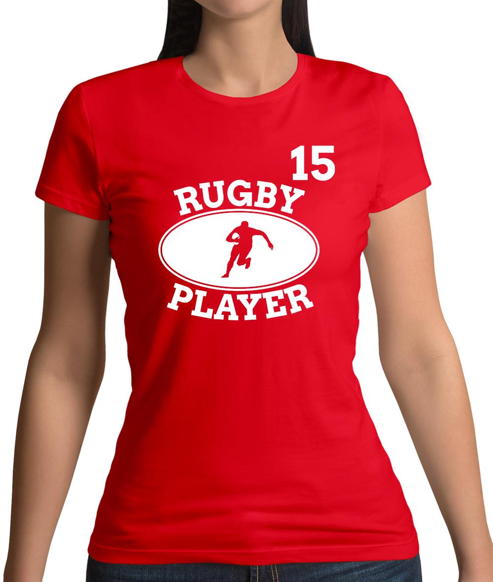 Rugby Player 15 Womens T-Shirt Rugby Player 15 Womens T-Shirt