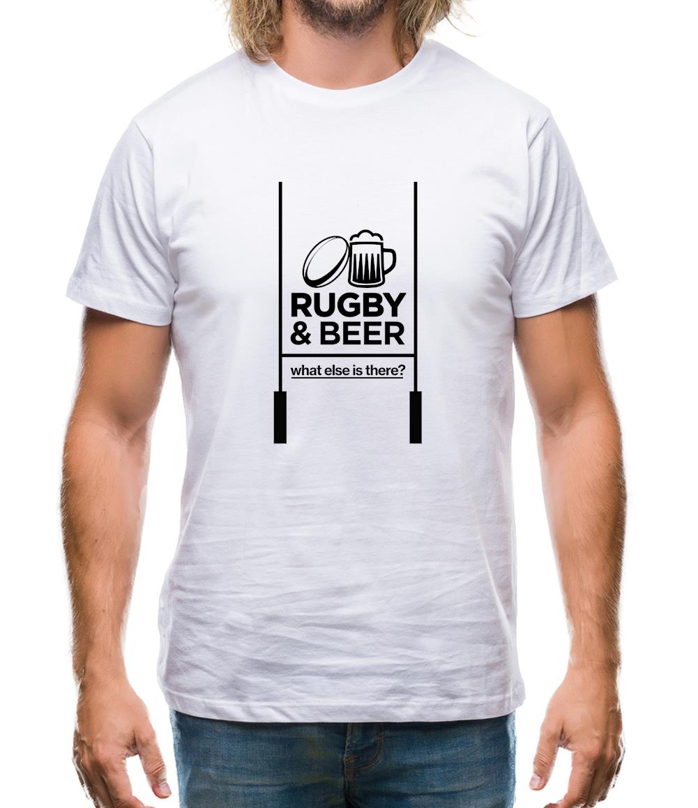 Rugby And Beer Mens T-Shirt Rugby And Beer Mens T-Shirt