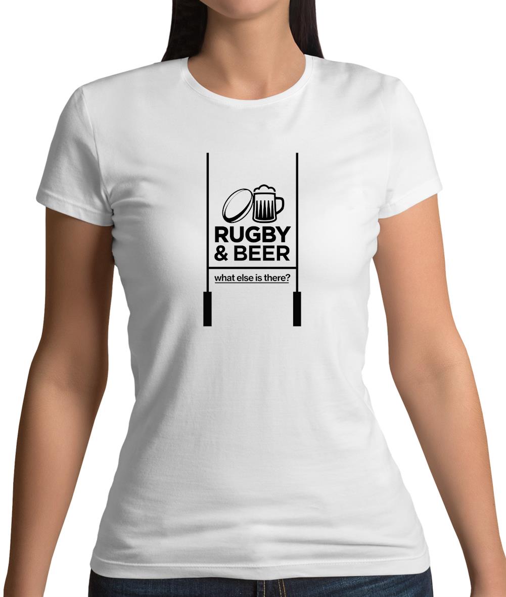Rugby And Beer Womens T-Shirt Rugby And Beer Womens T-Shirt
