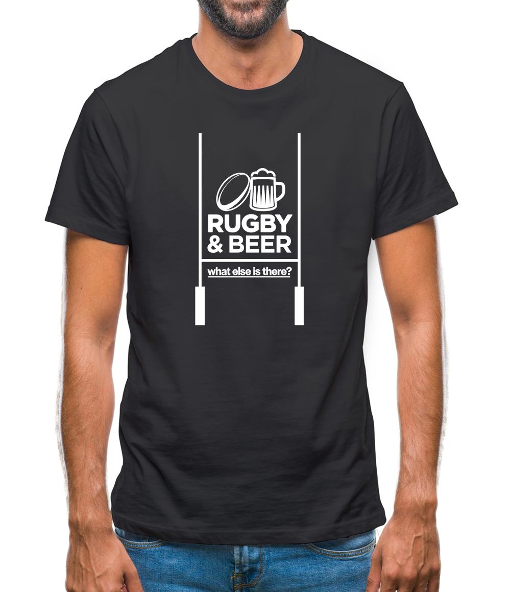 Rugby And Beer Mens T-Shirt Rugby And Beer Mens T-Shirt
