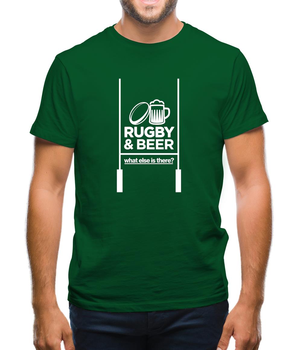 Rugby And Beer Mens T-Shirt Rugby And Beer Mens T-Shirt