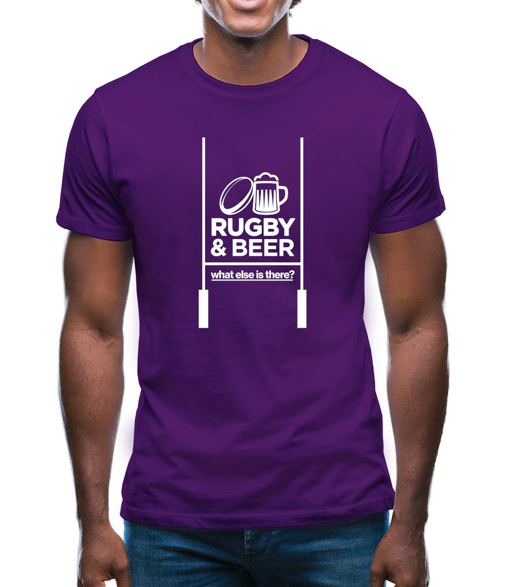 Rugby And Beer Mens T-Shirt Rugby And Beer Mens T-Shirt