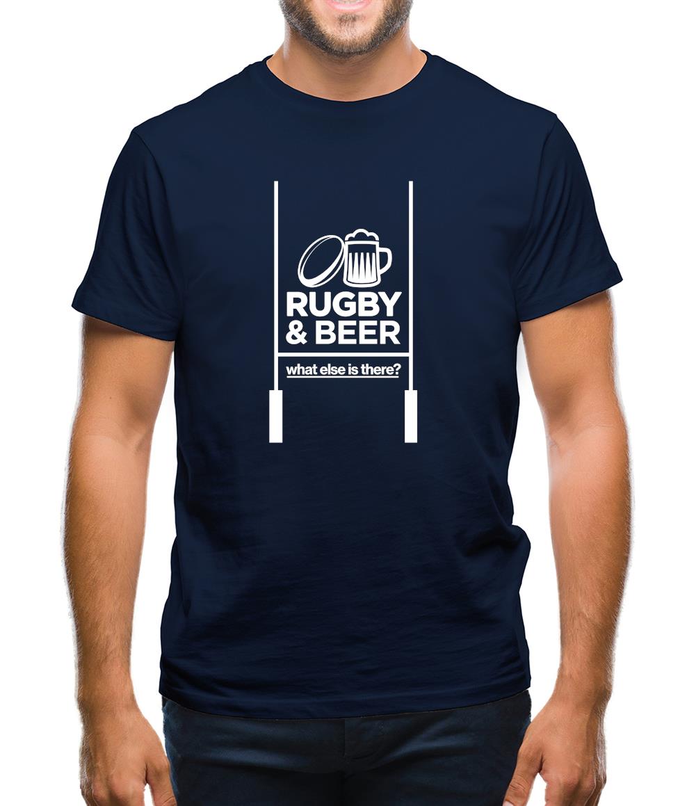 Rugby And Beer Mens T-Shirt Rugby And Beer Mens T-Shirt
