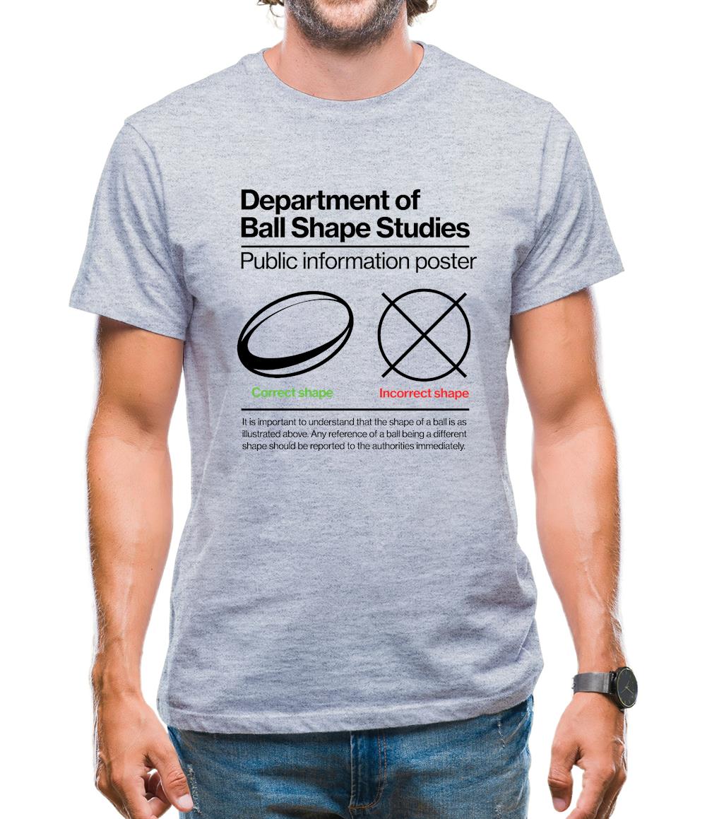 Rugby Ball Shape Mens T-Shirt Rugby Ball Shape Mens T-Shirt