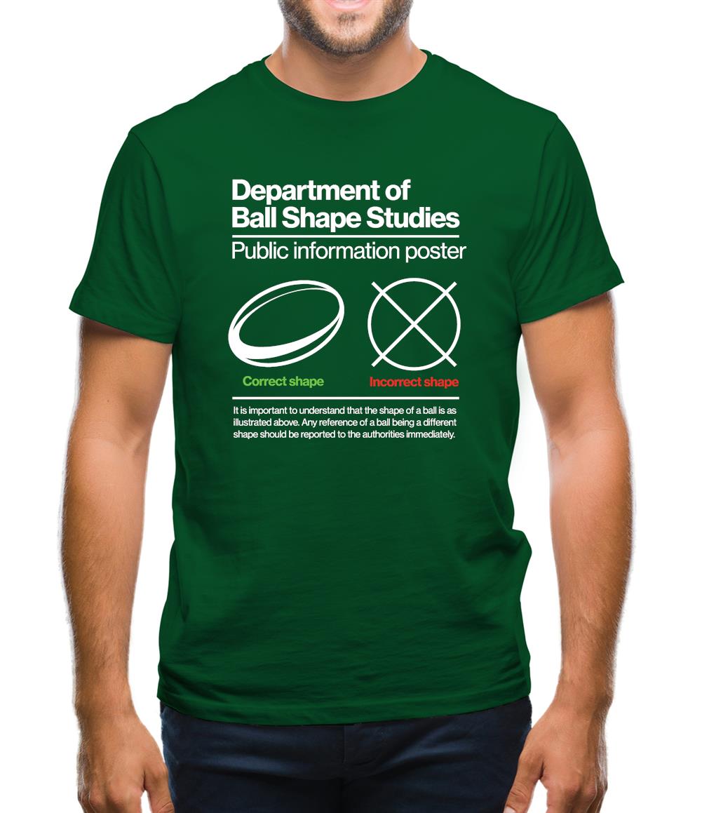 Rugby Ball Shape Mens T-Shirt Rugby Ball Shape Mens T-Shirt